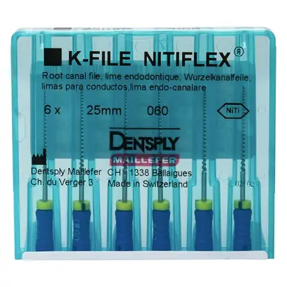 MAILLEFER INSTRUMENTS HOLDING Sàrl NITIFLEX K Feile 12N ISO060 25mm Pa 6