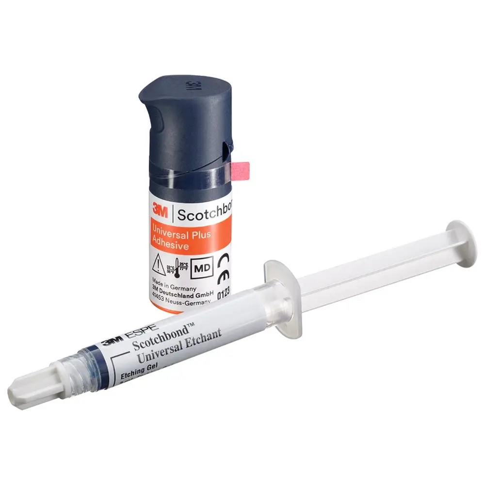 Solventum Dental Solutions Scotchbond™ Universal Plus Adhäsiv - Intro Kit 5 ml Flasche, 3 ml Spritze, Zubehör
