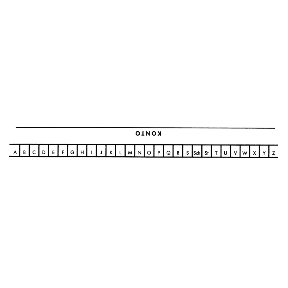 Alphabetblatt A4 weiß sk (f.Adrema A5)St