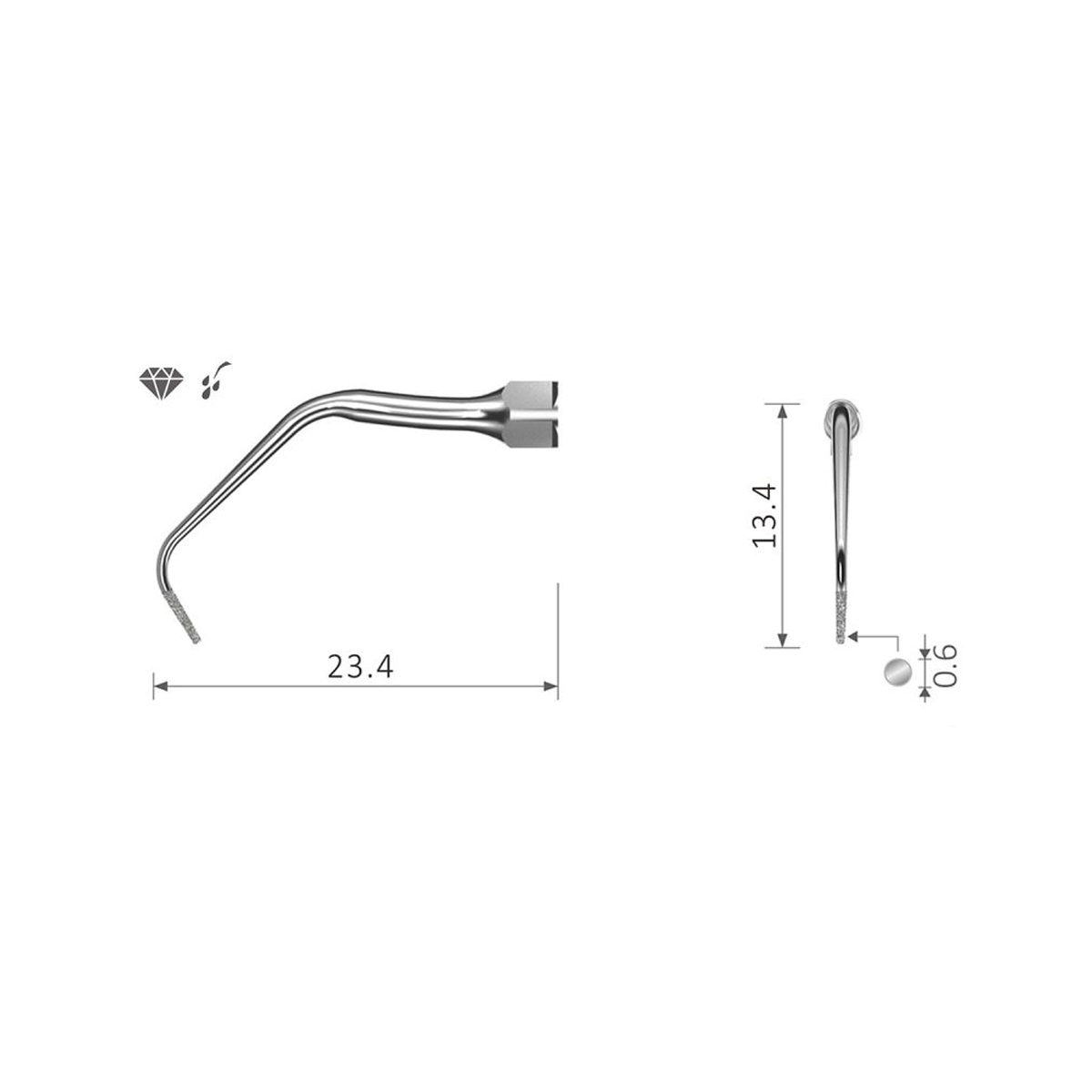 Ultraschallspitzen E11 ED11 EN11 E11D ED11D EN11D Endo diamanitert