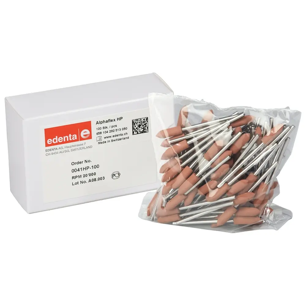 Edenta Alphaflex - Packung 100 Stück braun, HP, Figur 292, 16 mm, ISO 050