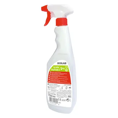 ECOLAB Incidin™ Oxy Foam S - Karton 6 x 750 ml Sprühflasche