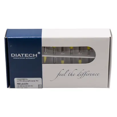 COLTENE DIATECH COMPREPOL ULTRA - Packung 10 Stück gelb, RA, Figur 243 kleine Spitze, 7 mm, ISO 030