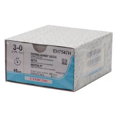 Johnson & Johnson International PH-Seide schwarz 45cm 3-0 J1 gefl.Stärke 2 Pa 36