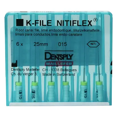 MAILLEFER INSTRUMENTS HOLDING Sàrl NITIFLEX K Feile 12N ISO015 25mm Pa 6