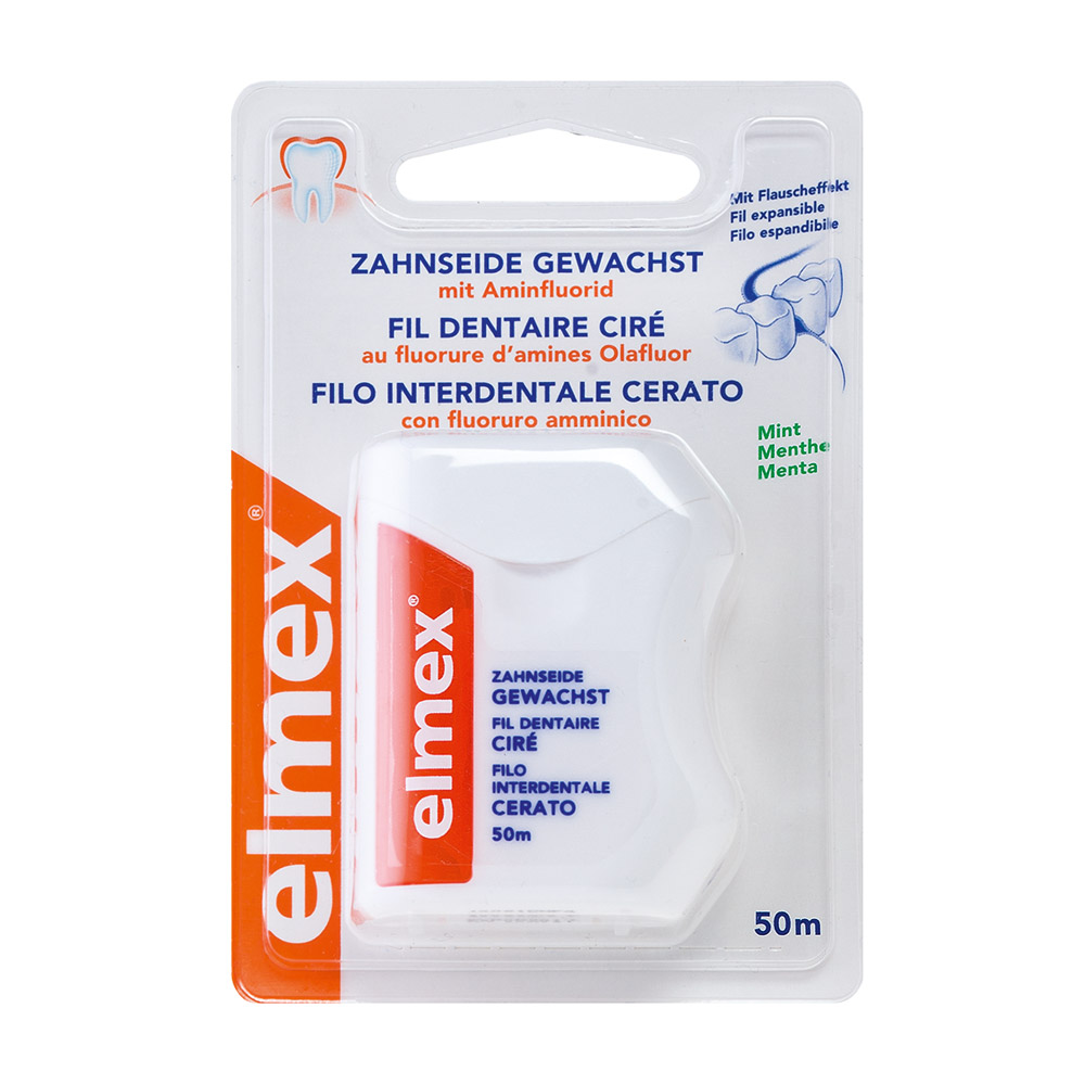 GX222988_Elmex_Zahnseide_gewachst_50m_Rl Elmex Zahnseide gewachst 50m Rl