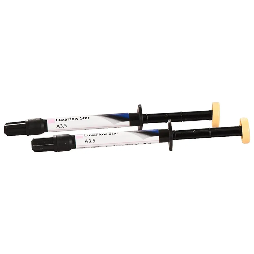 DMG LuxaFlow Star - Packung 2 x 1,5 g Spritze A3,5, 10 Luer-Lock Tips