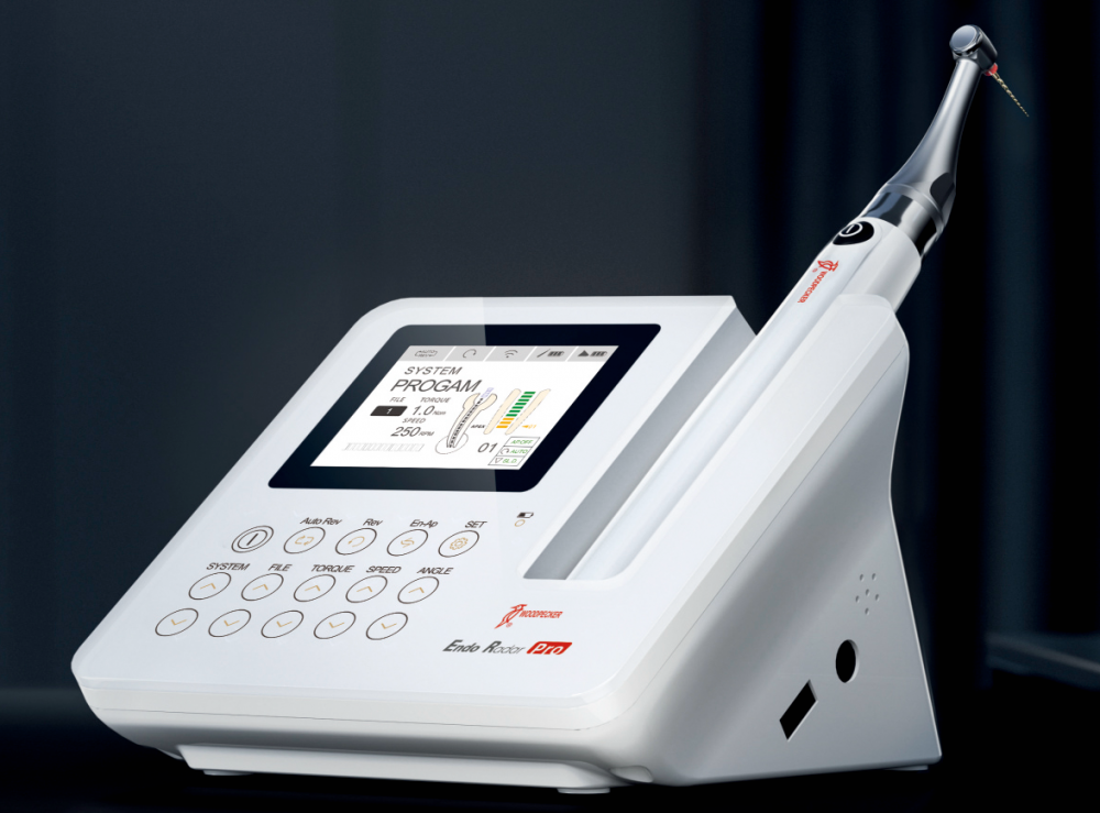 Endo-Motor Woodpecker ENDO RADAR PRO – Bürstenlos, 2500 RPM, 6:1 Untersetzungsverhältnis, integrierter Apex-Locator, kabell