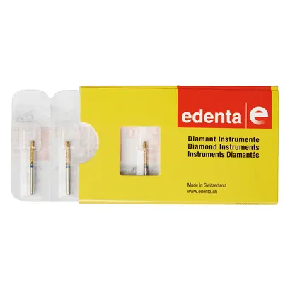 Edenta DIACUT V837KR - Packung 5 Stück blau Standard, FG, Figur 158 Zylinder Kante rund, 8,3 mm, ISO 014