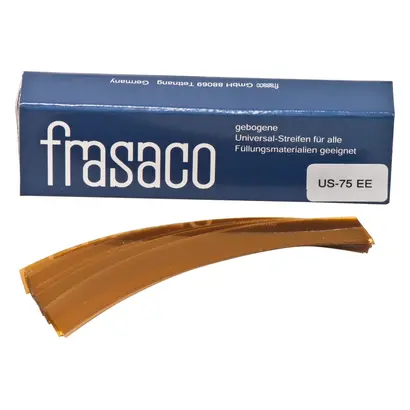 Frasaco GmbH Univ.Streifen gebogen kupfer transp 75mm, 8,5mm, 0,05mm Pa 50