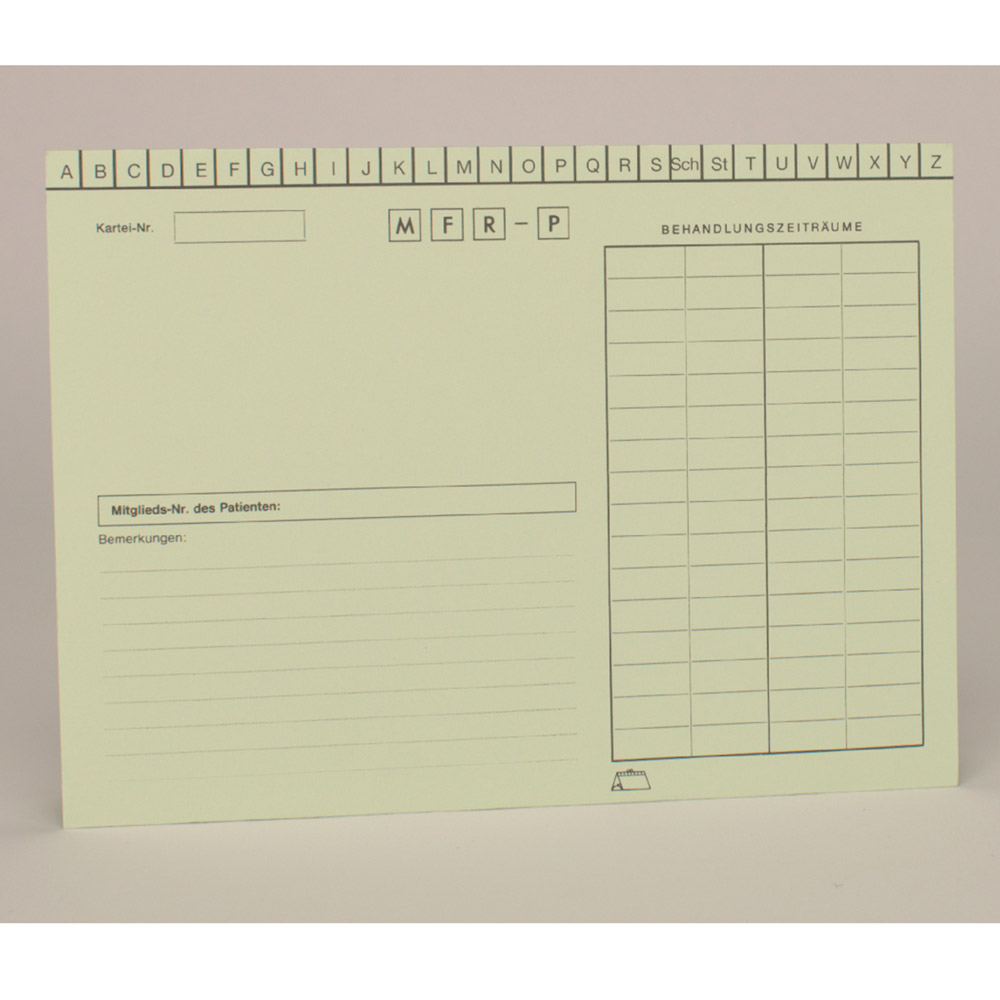 Karteikarten Adr. A5-grün 027 200St