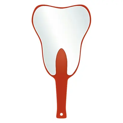 Cardex Dental GmbH Handspiegel Zahn rot Länge 27cm St
