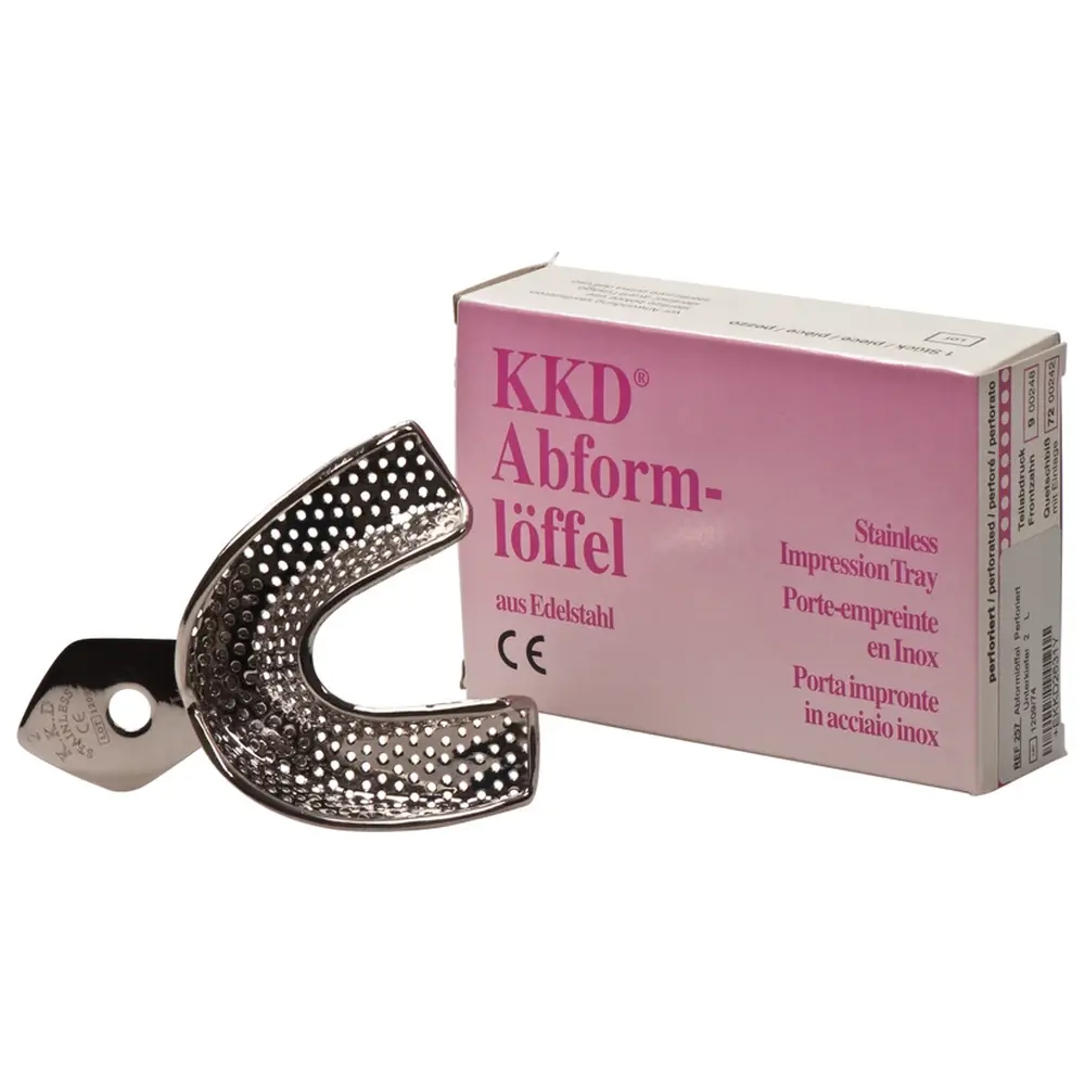Kentzler-Kaschner KKD® Abformlöffel Standardabdruck - Stück UK-2, L, perforiert