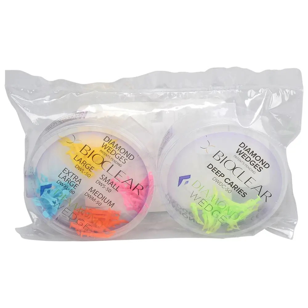 American Dental Bioclear Diamond Wedges - Packung 80 Stück sortiert