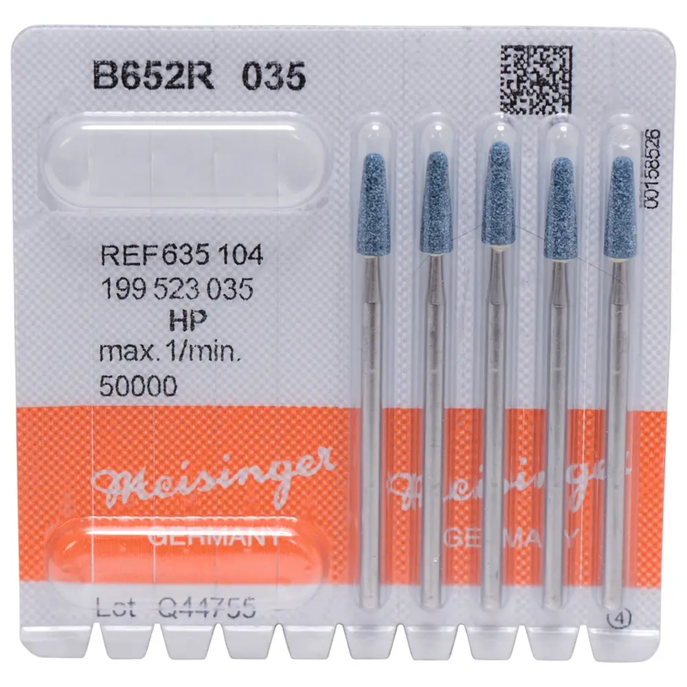 Hager & Meisinger Keramische Schleifer B652R - Packung 5 Stück blau mittel, HP, Figur 199, 10,5 mm, ISO 035