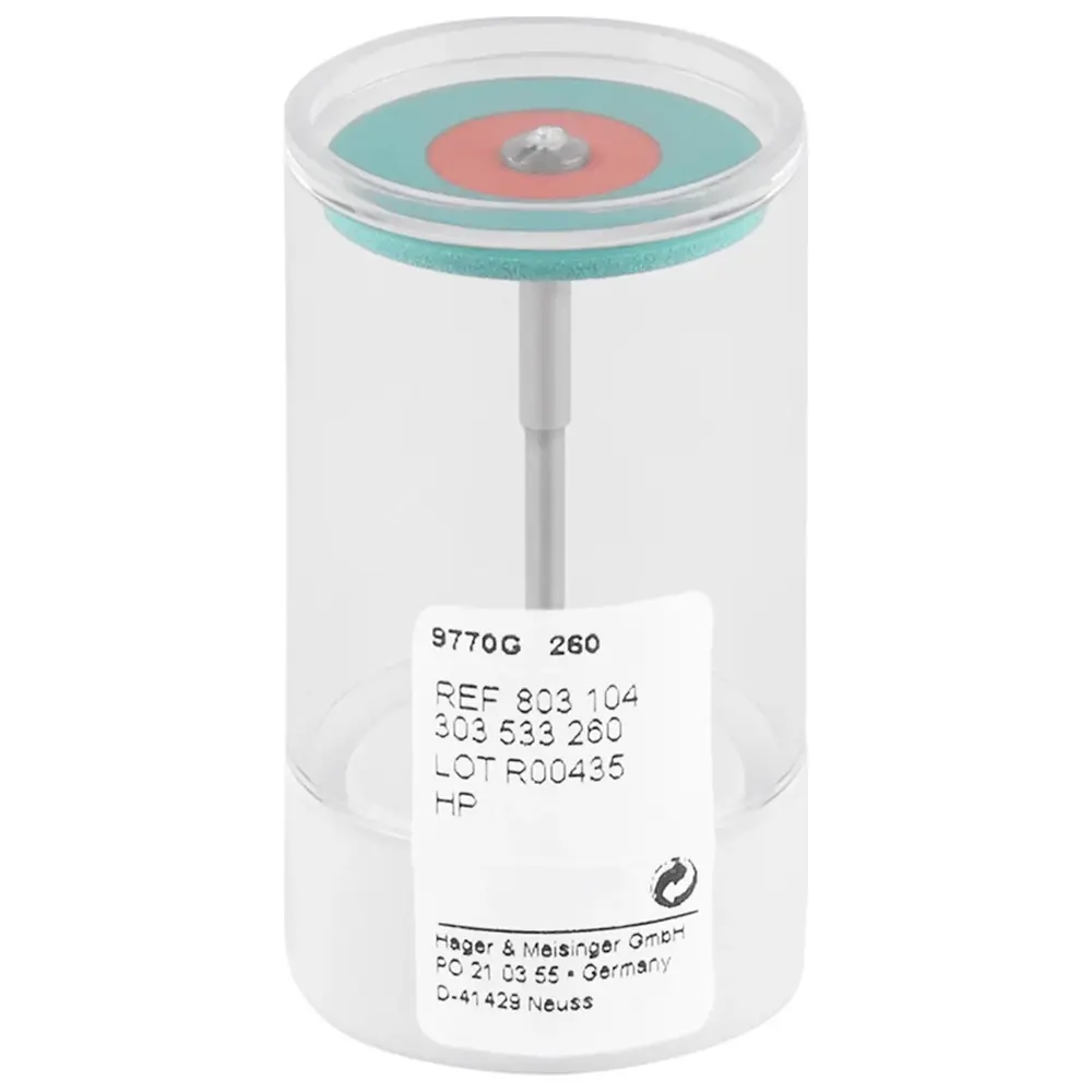 Hager & Meisinger Diamantpolierer 9770 - Stück grün ISO 260, HP