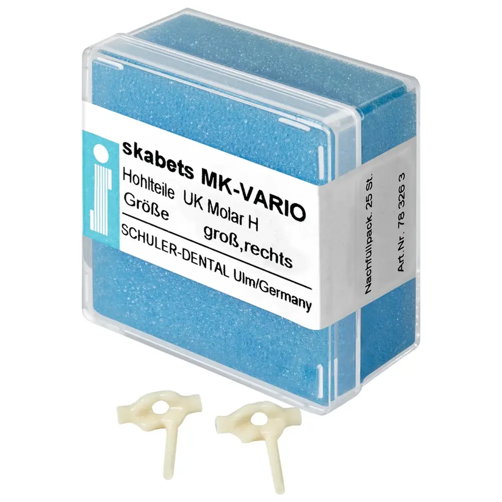 SCHULER-DENTAL skabets MK-VARIO - Nachfüllpackung 25 Stück Unterkiefer Molar H groß rechts