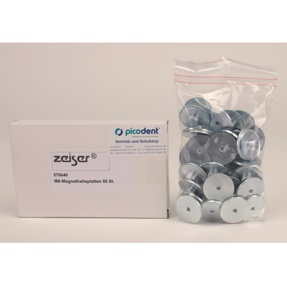 GX56544_zeiser_M8_Magnetplatten__50St zeiser M8 Magnetplatten 50St