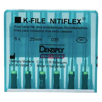 MAILLEFER INSTRUMENTS HOLDING Sàrl NITIFLEX K Feile 12N ISO035 25mm Pa 6