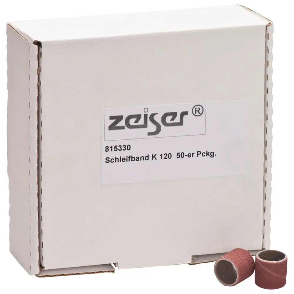 picodent Schleifband - Packung 50 Stück Korn 120 für Walze 12 x 13 mm