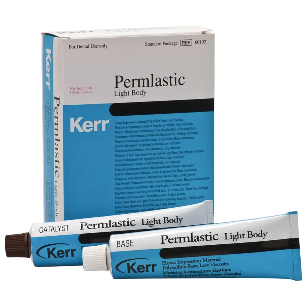 Kerr Permlastic™ - Packung 95 g Base, 130 g Katalysator, Light Body, 1 Mischblock