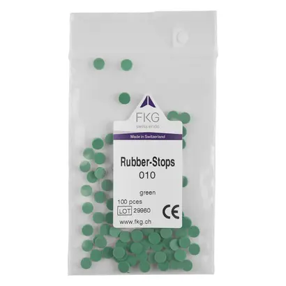 FKG Dentaire SA FKG Rubber Stops 28mm grün Pa 100