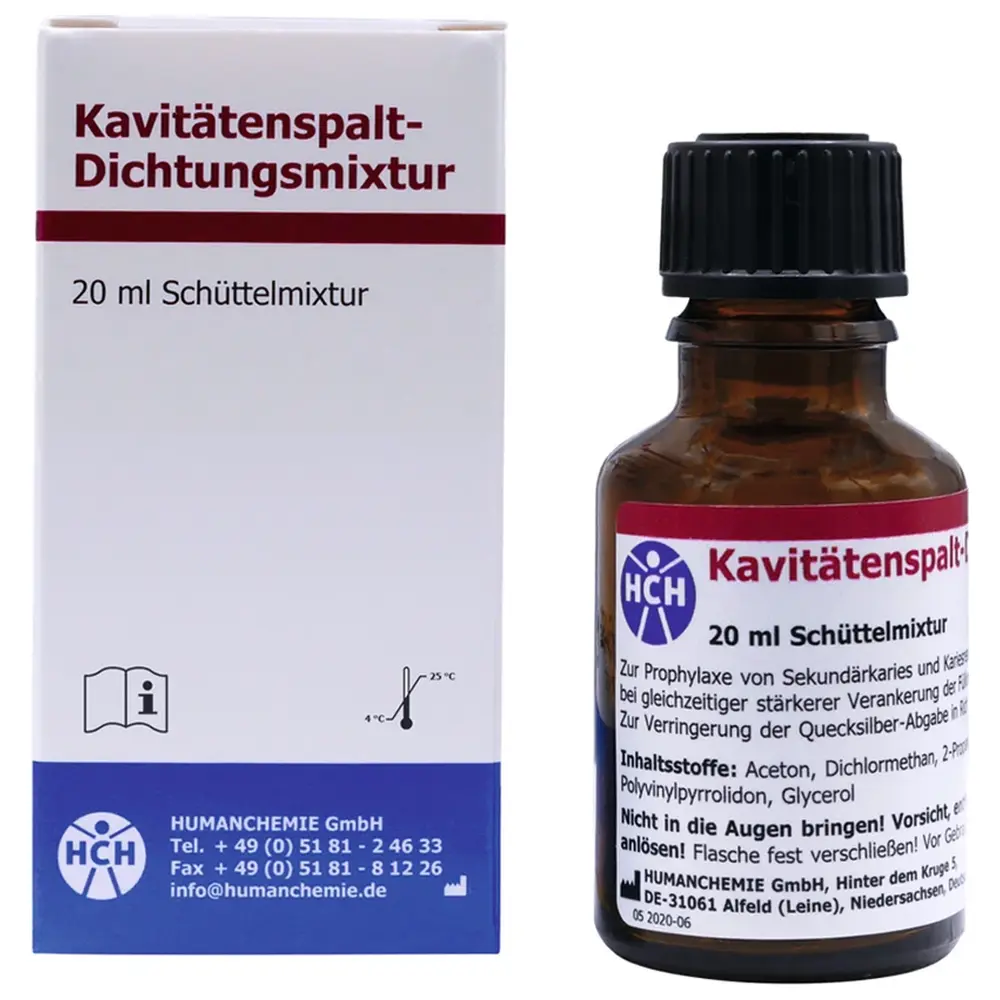 HUMANCHEMIE Kavitätenspalt-Dichtungsmixtur - Flasche 20 ml HUMANCHEMIE Kavitätenspalt-Dichtungsmixtur - Flasche 20 ml