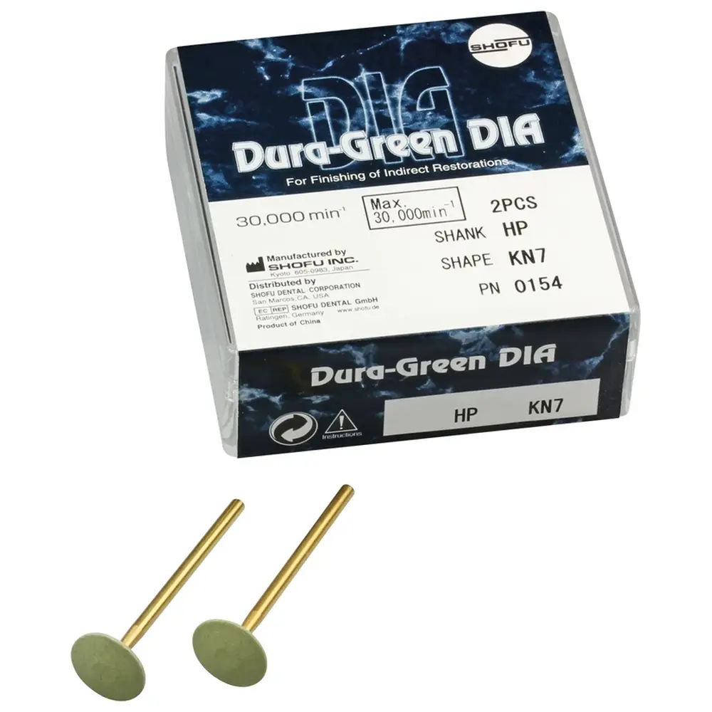SHOFU Dura-Green DIA - Packung 2 Stück KN7, HP, ISO 125