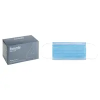 Euronda Monoart® Mundschutz Pro 4 Perfect Fit - Box 50 Stück mit Gummizug, blau