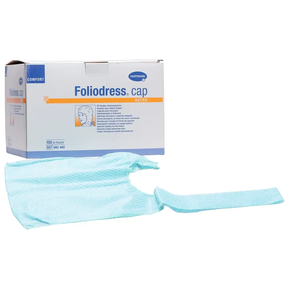 HARTMANN Foliodress® cap COMFORT ASTRO - Packung 100 Stück aqua