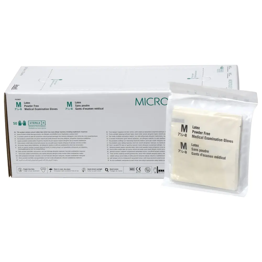 Ansell MICRO-TOUCH® STERILE - Packung 50 Paar puderfrei, M