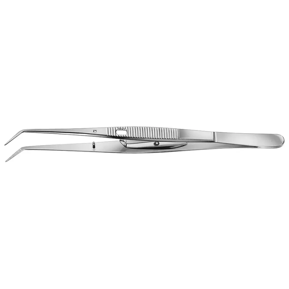 50731_Zahnpinzetten_nach_LondonCollege__Stueck_150_mm_gerieft_mit_Schloss