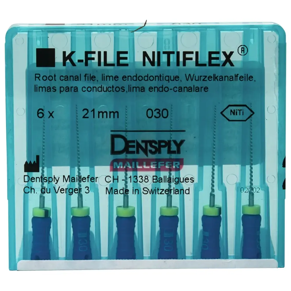 Dentsply Sirona File NiTiflex - Packung 6 Stück 21 mm ISO 030