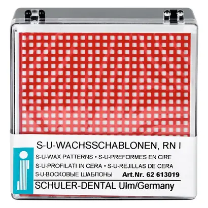 SCHULER-DENTAL S-U-WACHSSCHABLONEN - Packung 20 Stück Retentionsnetz groß