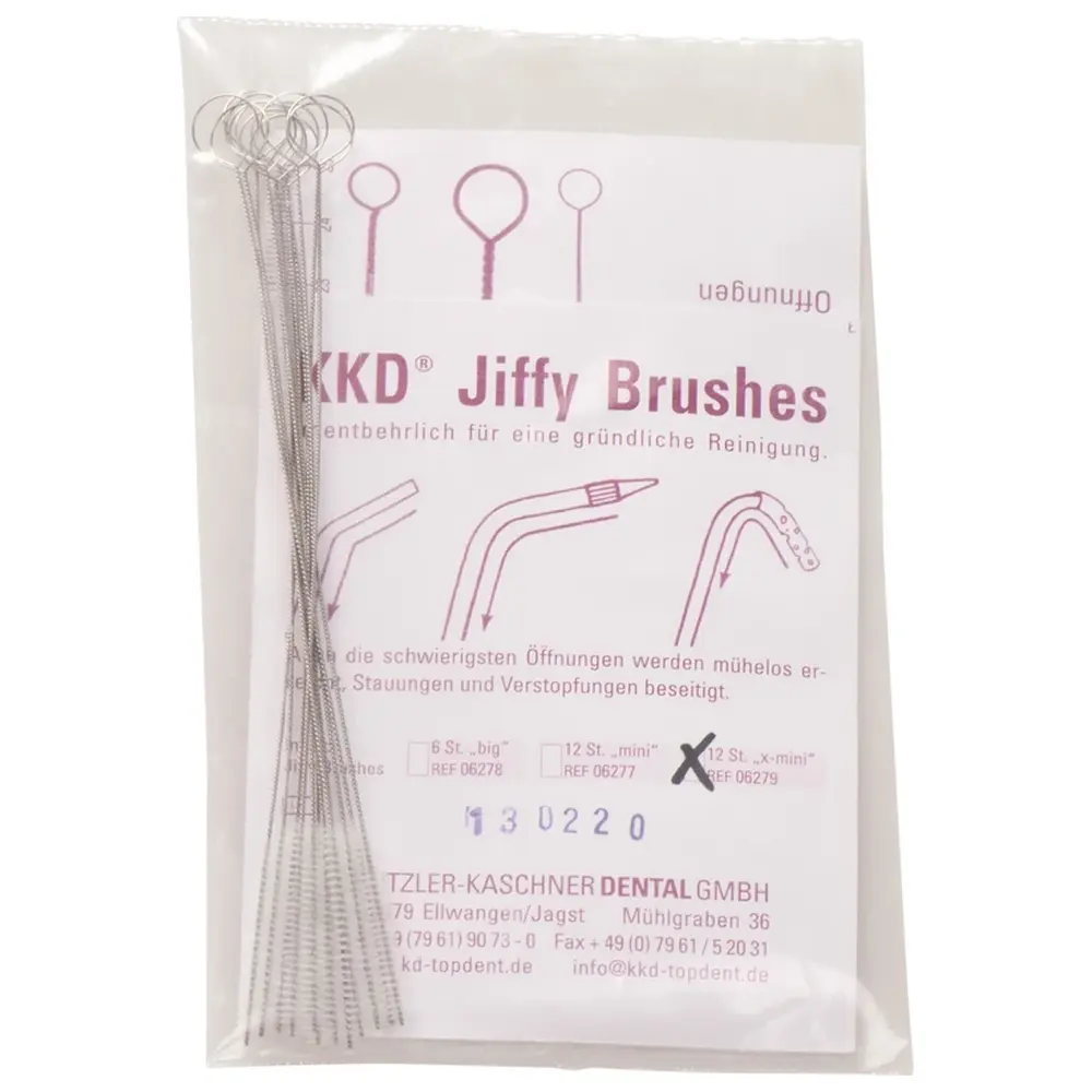 Kentzler-Kaschner KKD® Jiffy Brushes - Packung 12 Stück x-mini