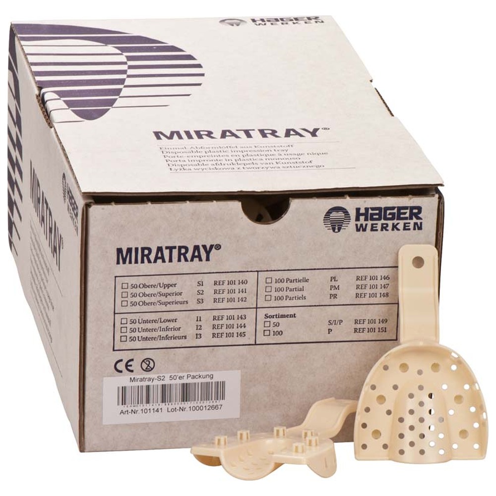 Hager & Werken MIRATRAY® - Karton 50 Stück OK S2, mittel