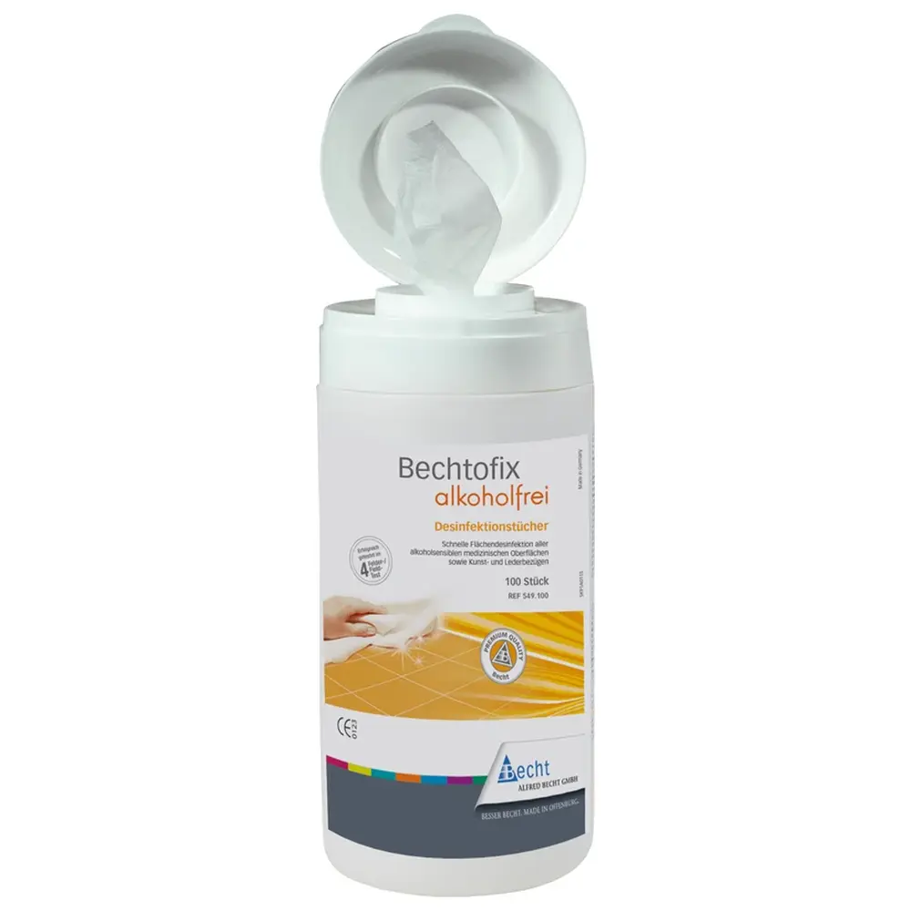 Bechtofix alkoholfrei - Spenderdose 100 Stück 14 x 20 cm