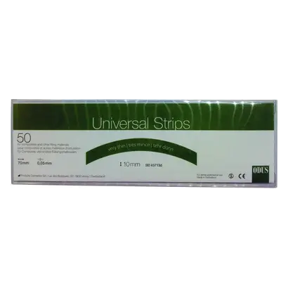 Produits Dentaires ODUS Universal Strips - Packung 50 Stück Breite 10 mm, gebogen