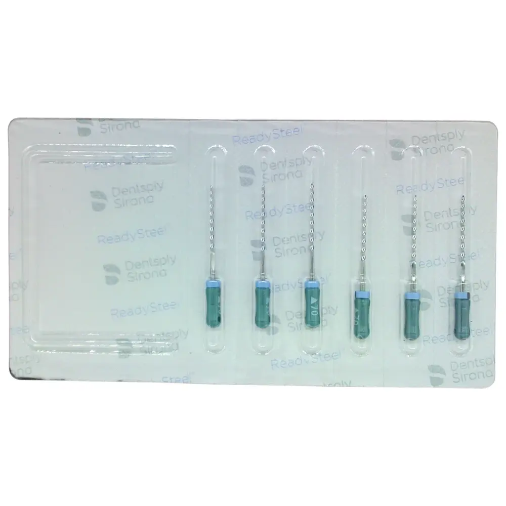 Dentsply Sirona READYSTEEL K-Reamers - Packung 6 Stück 25 mm ISO 070