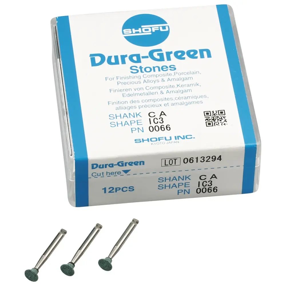 SHOFU Dura-Green - Packung 12 Stück IC3, RA, ISO 050
