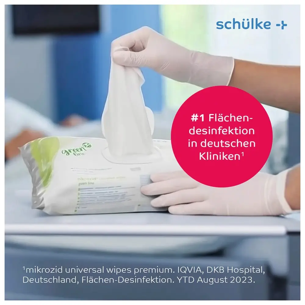 schülke mikrozid® universal wipes greenline - Packung 114 Stück, 18 x 20 cm
