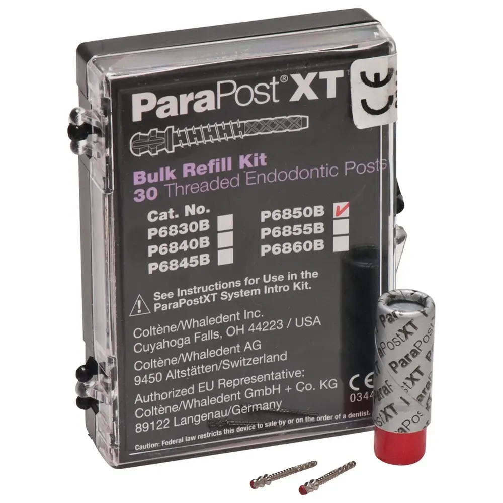 COLTENE ParaPost® XT™ Titanstifte - Nachfüllpackung 30 Stück Ø 1,25 mm, rot