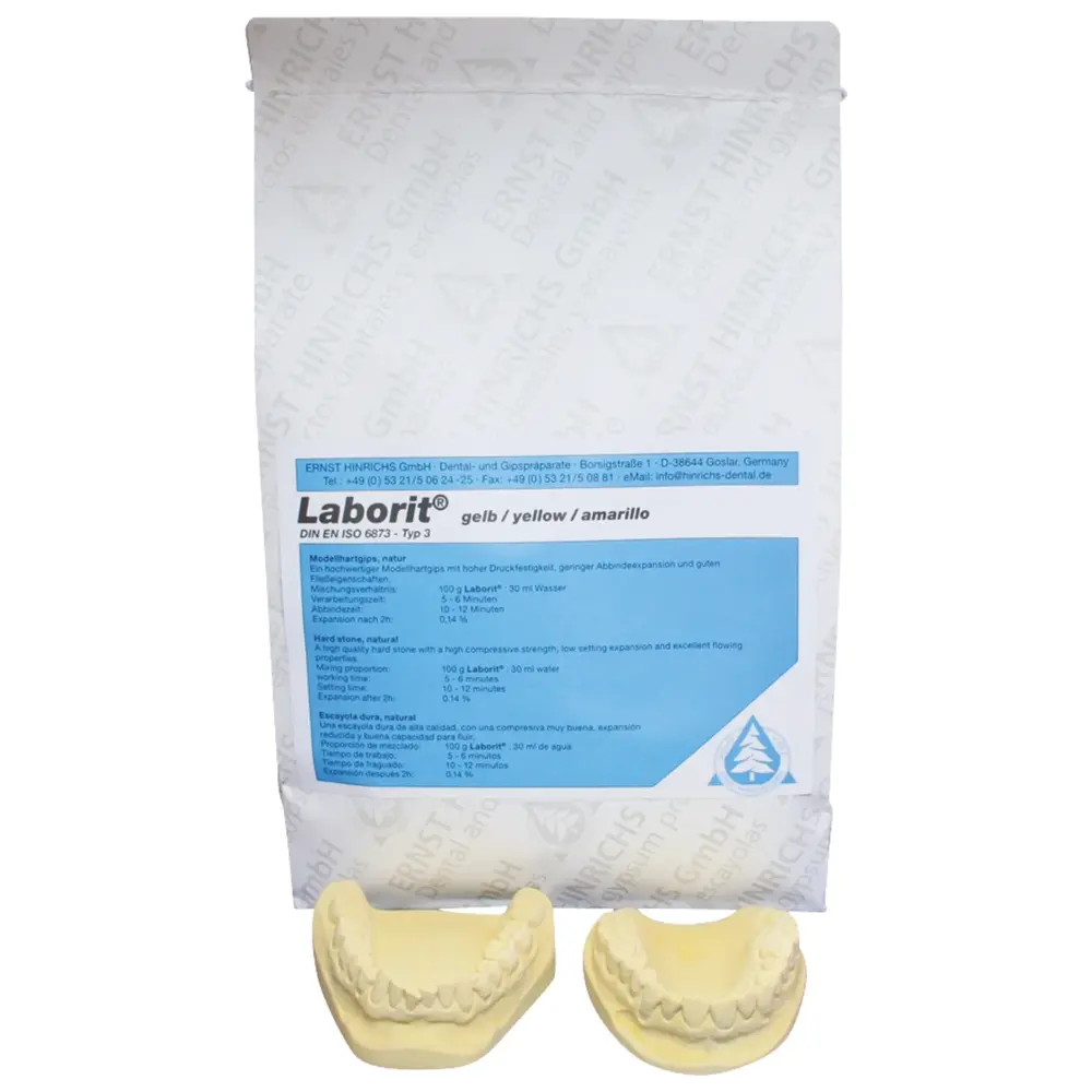 ERNST HINRICHS Laborit® - Sack 25 kg Modellhartgips gelb