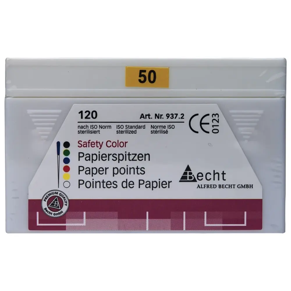 Becht Papierspitzen Safety Color - Packung 120 Stück ISO 050