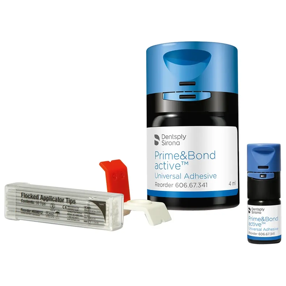 Dentsply Sirona Prime&Bond active™ - Einführungspackung 4 ml Flasche, 1 CliXdish