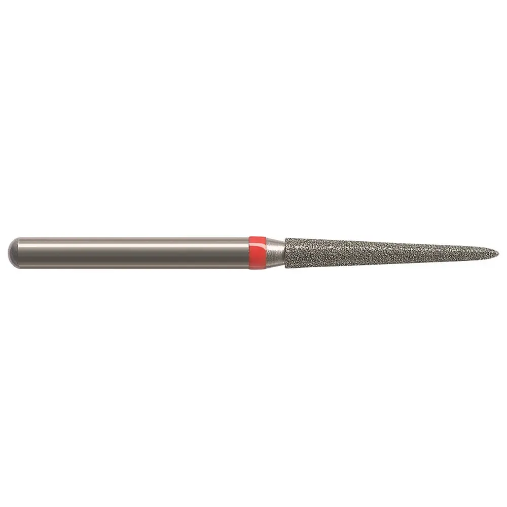 Edenta Diamanten 898 - Packung 5 Stück rot fein, FG, Figur 213 Flamme, 10,5 mm, ISO 016