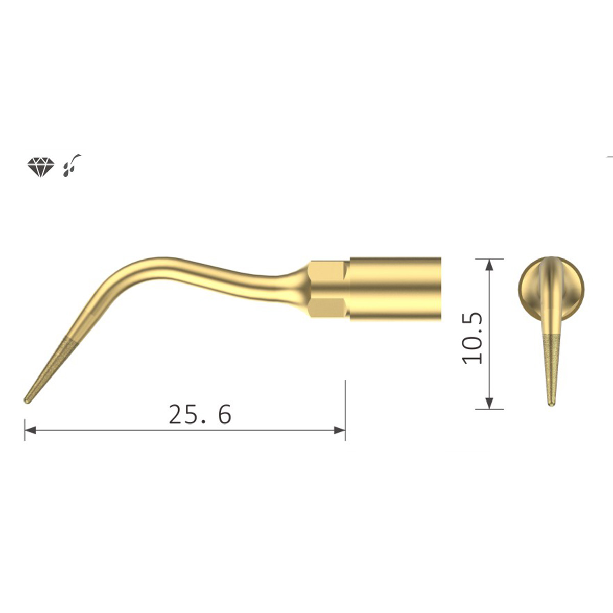 Xpedent Ultraschallspitze UP7 Scaling (passend für den Einsatz mit MECTRON® Geräten)