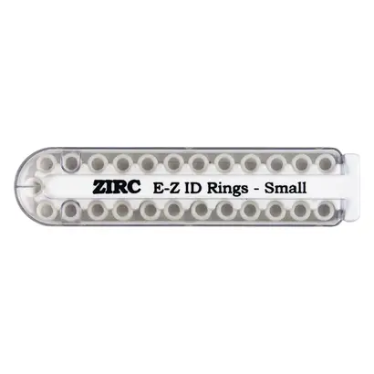 Zirc Company EZ-ID Markierungsring Zirc klein 3mm weiß Pa 25