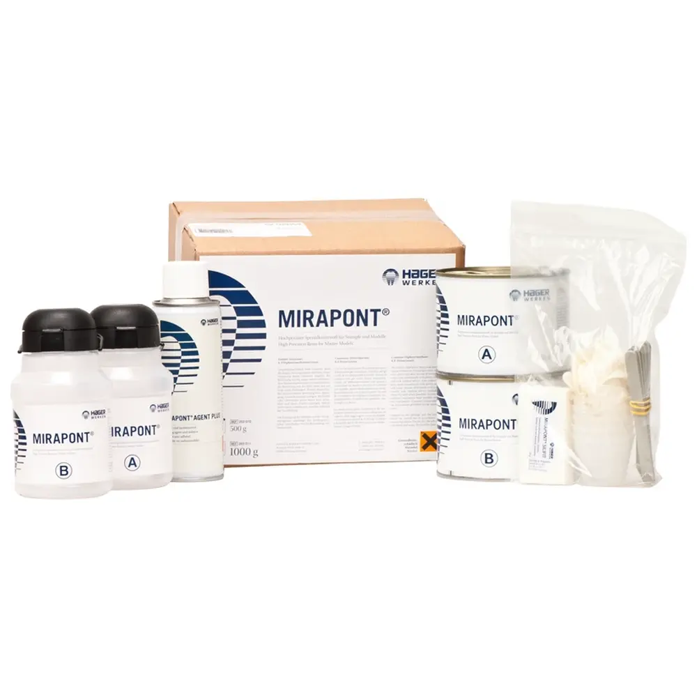 Hager & Werken Mirapont® - Set 250 g Dose A, 250 g Dose B, Zubehör
