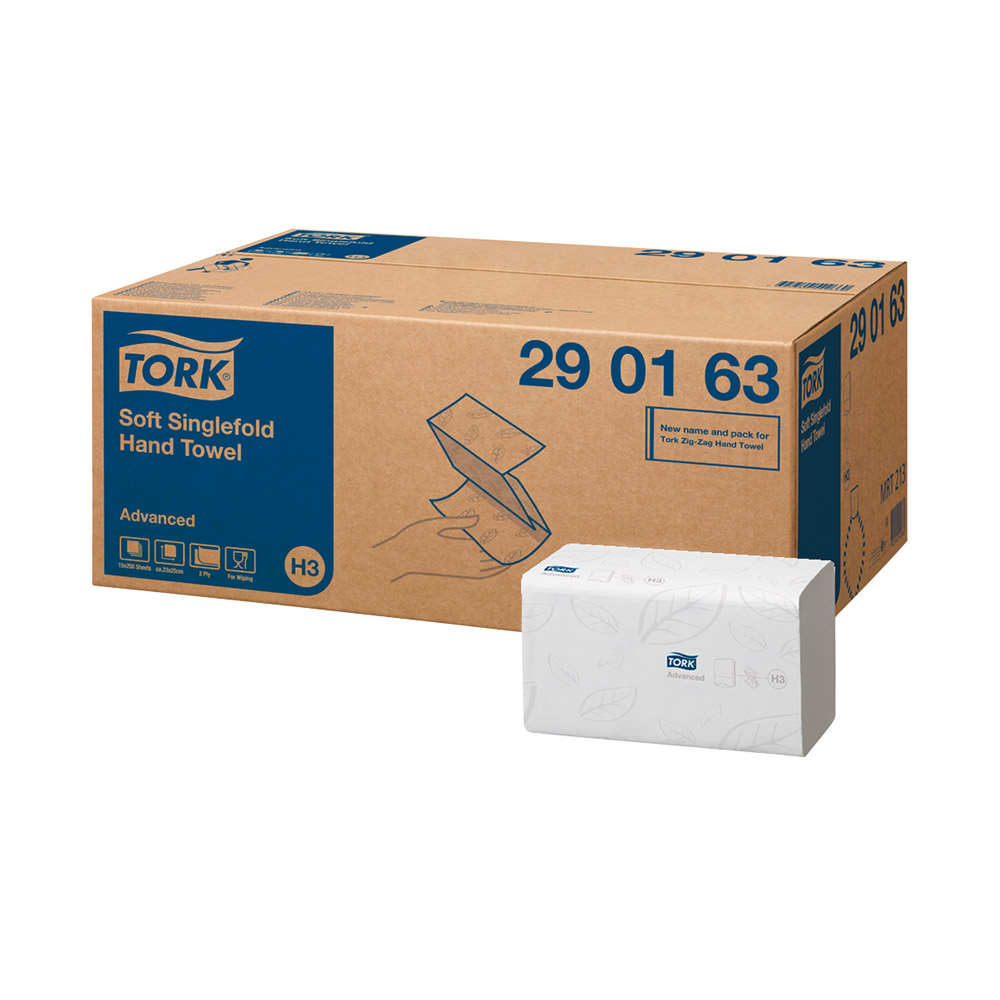 Tork Advanced H3 weiß 2lg 25x23 ZZ Krt